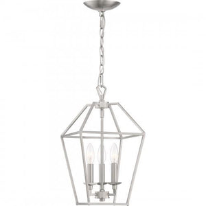 Quoizel AVY5203BN Aviary Pendant Ceiling Lighting, 3-Light, 180 Watts, Brushed Nickel (Showroom Display for Sale))