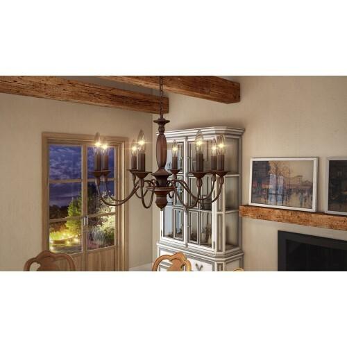 Quoizel HK5008TC Holbrook Chandelier tuscan brown  8lts Chandelier