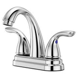 Pfirst Series 2-Handle 4" Centerset Bathroom Faucet in Polished Chrome