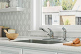 Pfirst Series 1-Handle Kitchen Faucet with Side Spray in Polished Chrome