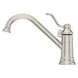 Portland 1-Handle Kitchen Faucet with Side Spray in Stainless Steel