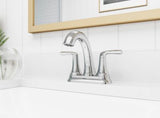 McAllen 2-Handle 4" Centerset Bathroom Faucet in Matte Black