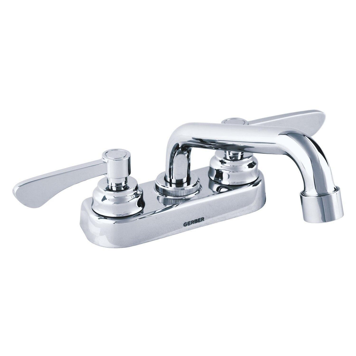 Gerber GC444242 Chrome Commercial Two Lever Handle Laundry Tub Faucet
