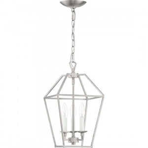 Quoizel AVY5203BN Aviary Pendant Ceiling Lighting, 3-Light, 180 Watts, Brushed Nickel (Showroom Display for Sale))