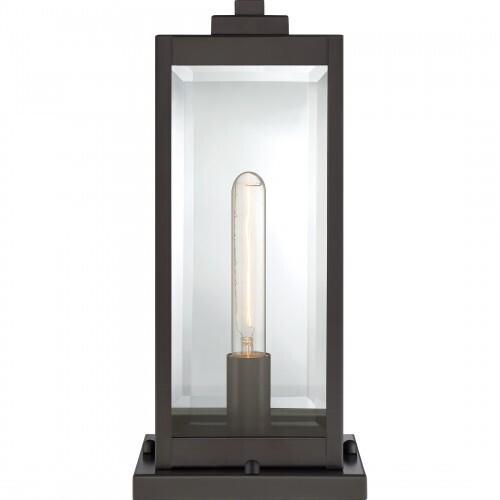 Quoizel WVR9106WT Westover Outdoor pier base 1light western bronze Outdoor Lantern