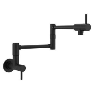 Lita 2-Handle 1-Hole Potfiller Kitchen Faucet in Matte Black