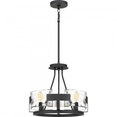Quoizel STM1716BA Stratum Semi-flush mount 4 light royal ebony Semi-Flush Mount