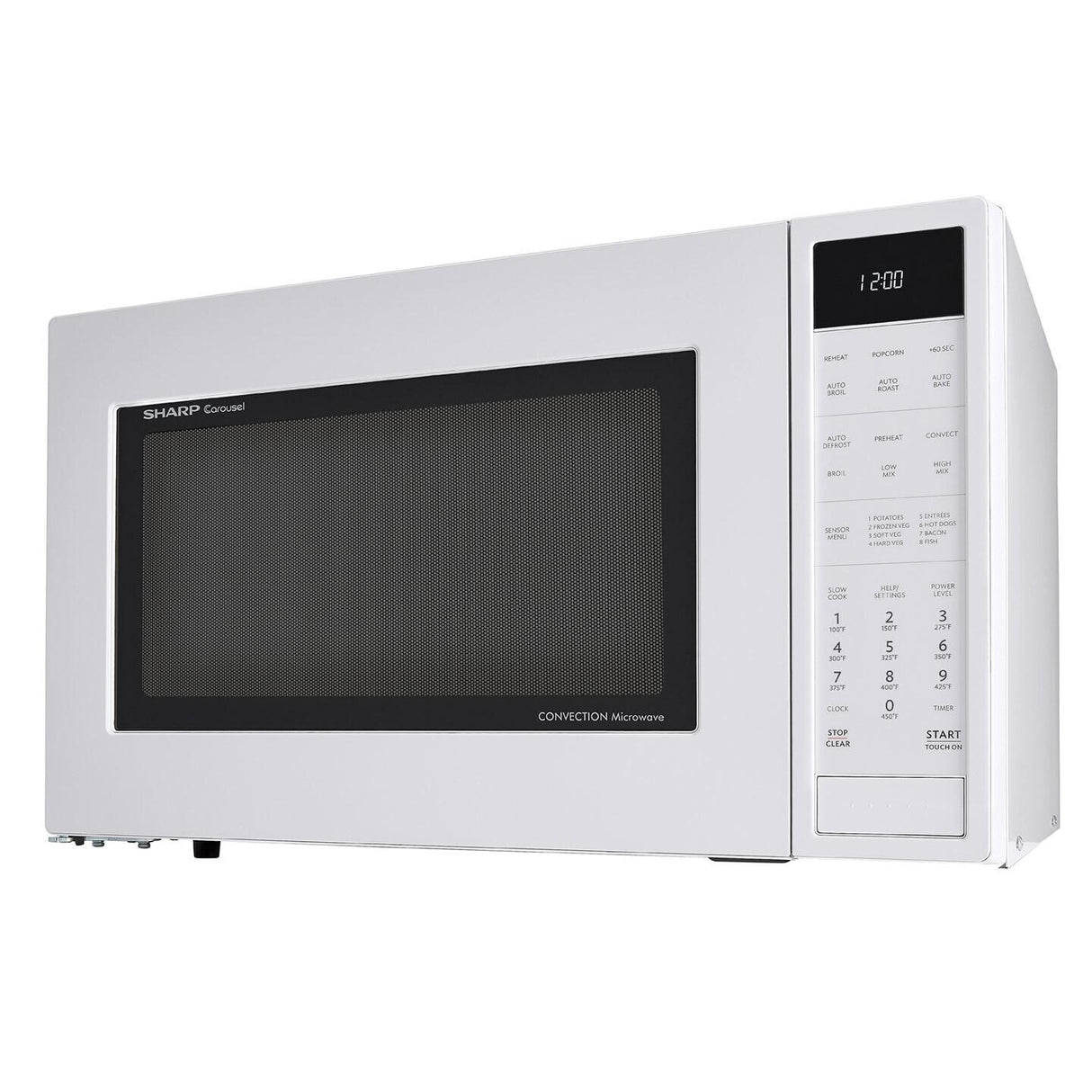Sharp SMC1585BW 1.5 CF Carousel Countertop Microwave Oven, Convection