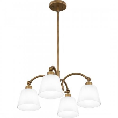 Quoizel QP6157WS Quoizel Pendant Chandelier 4 lights weathered brass Pendant