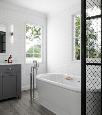 Pfister Polished Chrome Traditional Free Standing Tub Filler LG6-1TFC