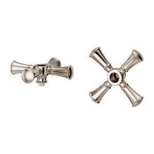 Tisbury 2-Handle Cross Handle Kit in Polished Nickel
