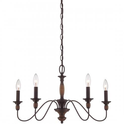 Quoizel HK5005TC Holbrook Chandelier tuscan brown 5lts Chandelier