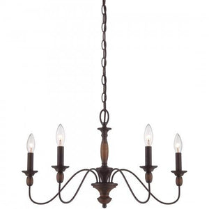 Quoizel HK5005TC Holbrook Chandelier tuscan brown 5lts Chandelier