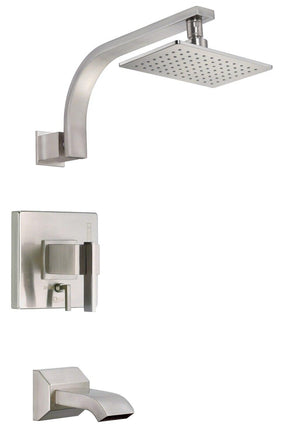 Gerber D511044BNTC Brushed Nickel Sirius Tub & Shower Trim Kit, 1.75GPM