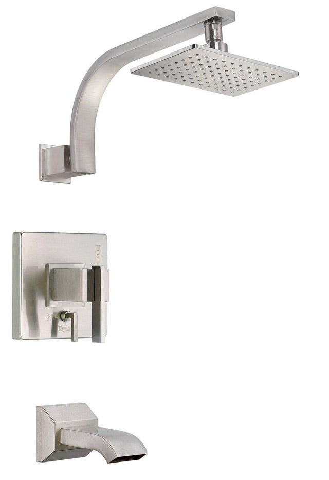 Gerber D511044BNTC Brushed Nickel Sirius Tub & Shower Trim Kit, 1.75GPM