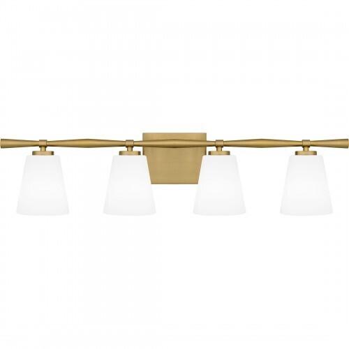 Quoizel BID8631AB Brindley Bath 4 lights aged brass Bath Light