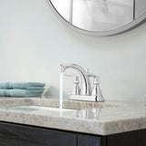 Avalon 2-Handle 4" Centerset Bathroom Faucet in Polished Chrome