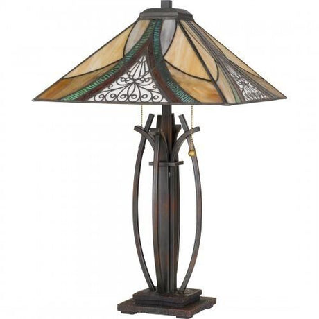 Quoizel TF3342TVA Orleans Table lamp tiffany 16"sq Table Lamp