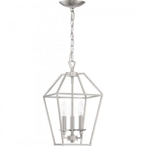Quoizel AVY5203BN Aviary Pendant Ceiling Lighting, 3-Light, 180 Watts, Brushed Nickel (Showroom Display for Sale))