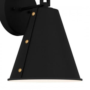 Quoizel HYD8408MBK Hyde Outdoor wall 1 light matte black. Outdoor Lantern