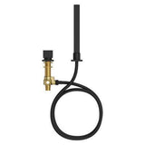 Verve Roman Tub Handshower with Diverter in Matte Black