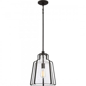 Quoizel QF5228RK Haverford Pendant 1 light rustic black Pendant