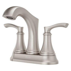 Spot Defense Brushed Nickel 2-handle 4" Centerset Bathroom Faucet LG48-WD0GS