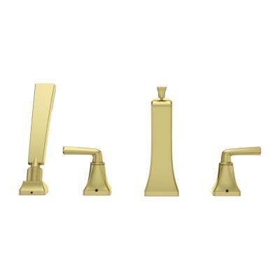 Brushed Gold Park Avenue 4-hole Roman Tub With Handshower, Trim Only LG6-4FEBG