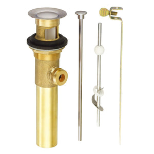 Gerber D495002BN Brushed Nickel 1 1/4" Metal Pop-up Drain Assembly With Lift Rod