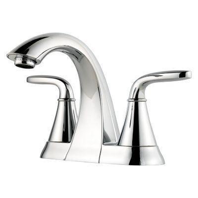 Pfister Polished Chrome 2-handle 4" Centerset Bathroom Faucet LG48-WF0C