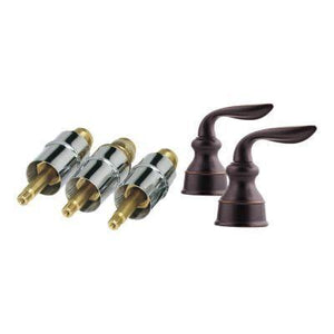 Avalon 2-Handle Tub & Shower Metal Lever Handles & Shower Arm in Tuscan Bronze