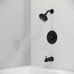 Pfister Matte Black 1-handle Tub & Shower Faucet LG89-8MCAB