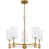 Quoizel GCN5026AB Gretchen Chandelier 5 lights aged brass Chandelier