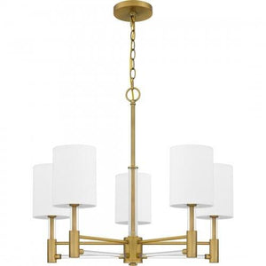 Quoizel GCN5026AB Gretchen Chandelier 5 lights aged brass Chandelier