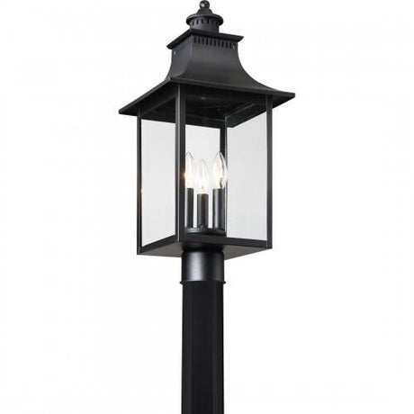 Quoizel CCR9010K Chancellor Outdoor post mystic black Outdoor Lantern