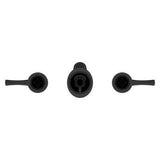 Rhen Wallmount Widespread Lavatory Faucet in Matte Black