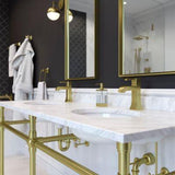 Park Avenue Single Control 4" Centerset Bathroom Faucet in Brushed Gold