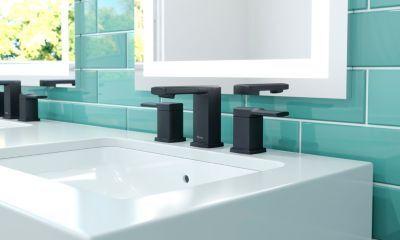 Pfister Matte Black 2-handle 8" Widespread Bathroom Faucet LG49-DAPB