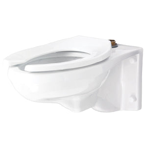 Gerber G0025033 White North Point 1.28 or 1.6 Gpf Elongated Wall Hung Top Spud Bowl