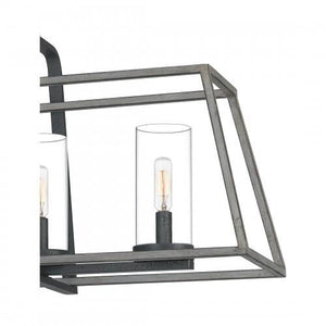 Quoizel QF5277DO Lincoln Linear chandelier 5 light distressed iro Island Light
