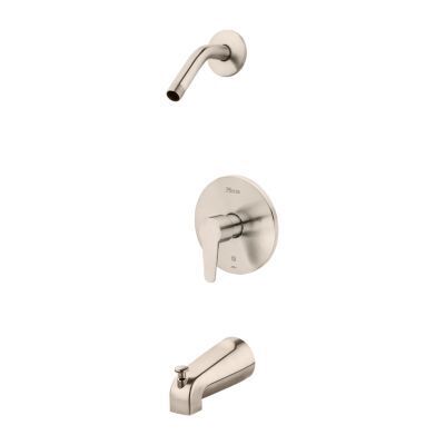Brushed Nickel Pfirst Modern 1-handle Tub & Shower, Trim Only Less ...