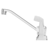 Pfirst Series 2-Handle Kitchen Faucet with White Side Spray in Polished Chrome