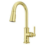 Pfister Brushed Gold 1-handle Pull-down Kitchen Faucet