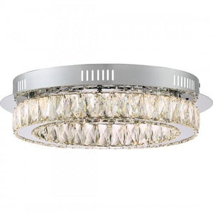 Quoizel PCEM1619C Embrace Flush mount polished chrome 19"d Flush Mount