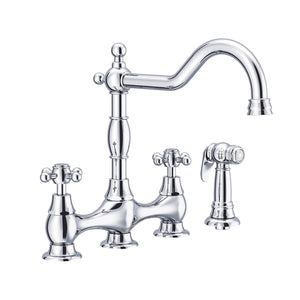 Gerber D404457 Chrome Opulence Two Handle Bridge Faucet
