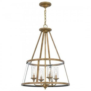 Quoizel BAW1820WS Barlow Pendant 4 light weathered brass Pendant