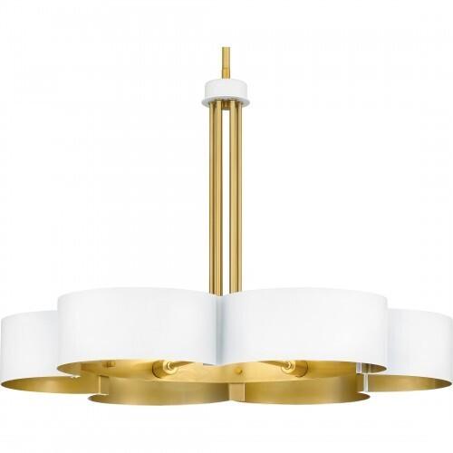 Quoizel BSM5028W Balsam Chandelier 6 lights white Chandelier