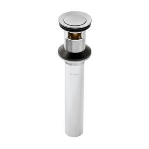 Push and Seal All Metal Drain in Polished Chrome