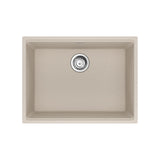 FRANKE MAG11023-CHA-S Maris Undermount 25-in x 18.94-in Granite Single Bowl Kitchen Sink in Champagne In Champagne