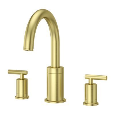 Pfister Brushed Gold Contempra 3-hole Roman Tub, Trim Only RT6-5NCBG